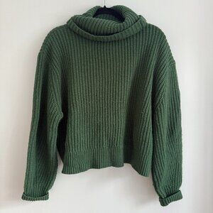 Green Cozy Knitted Sweater